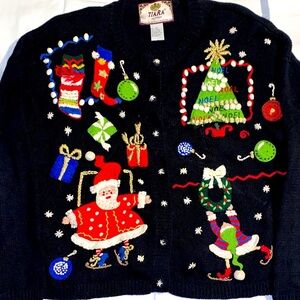 Vintage 90’s Tiara Christmas Sweater size LP